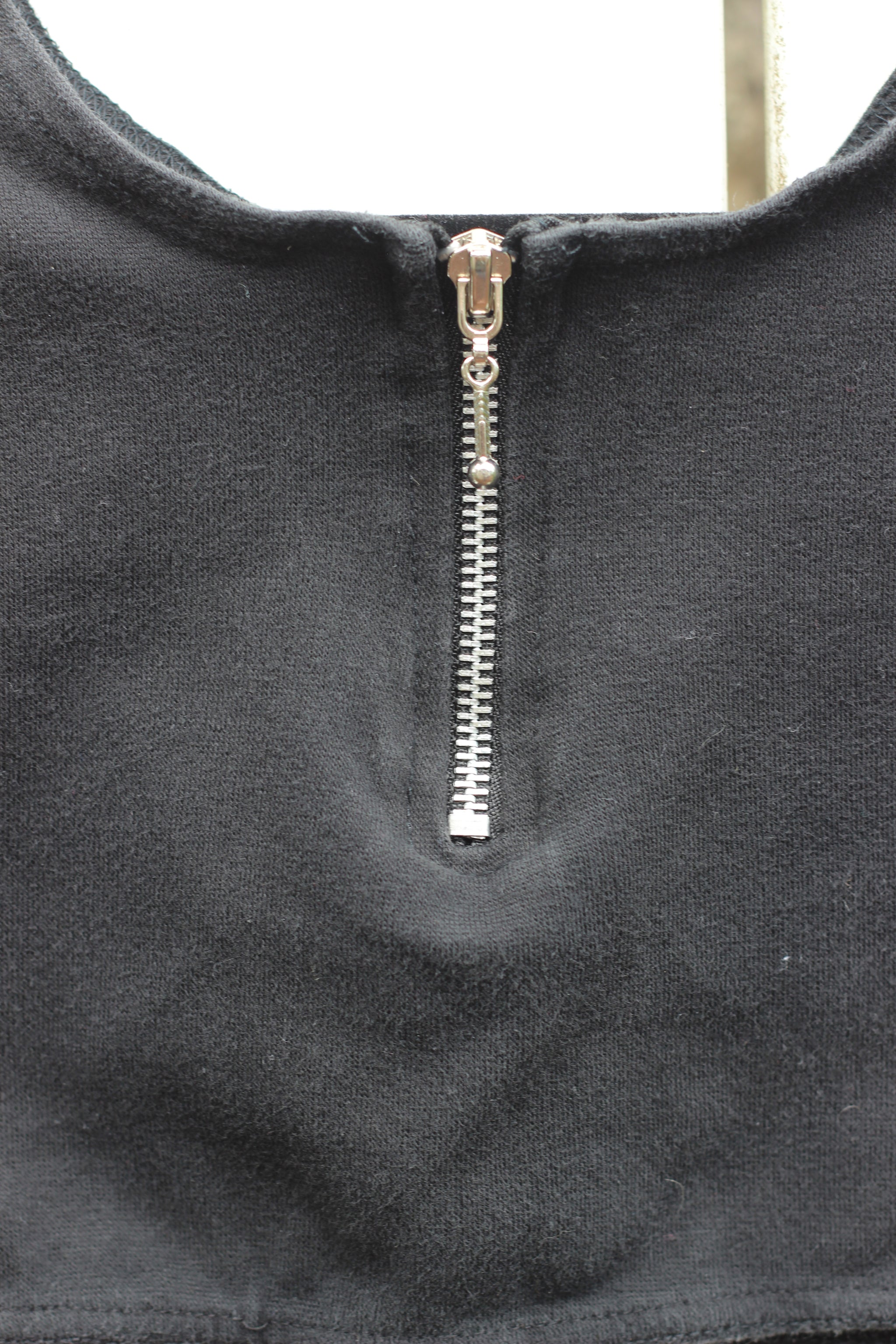 90's Zipper Cropped Top (XS/S)