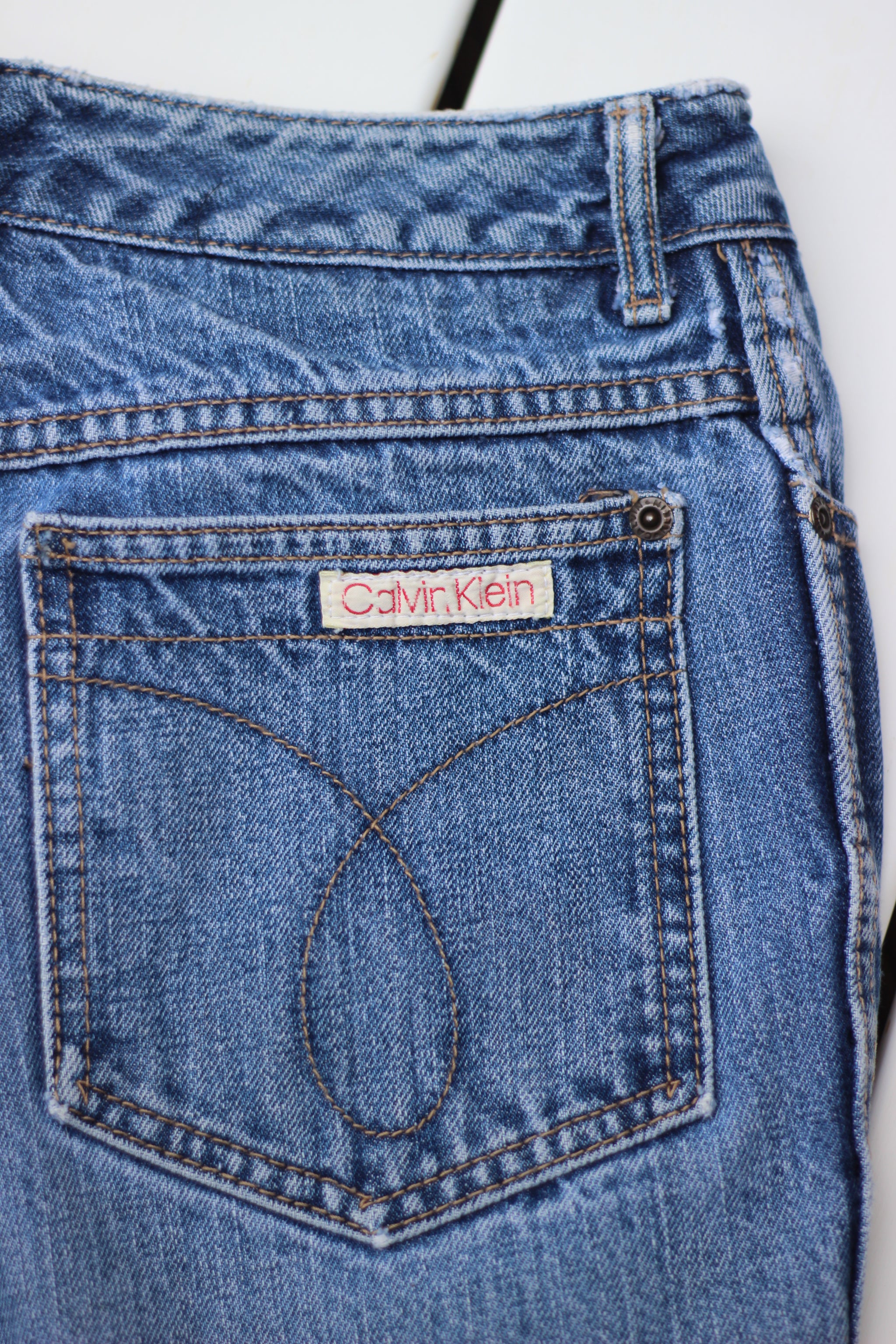 Vintage Calvin Klein Cutoff Denim Shorts (M/L)