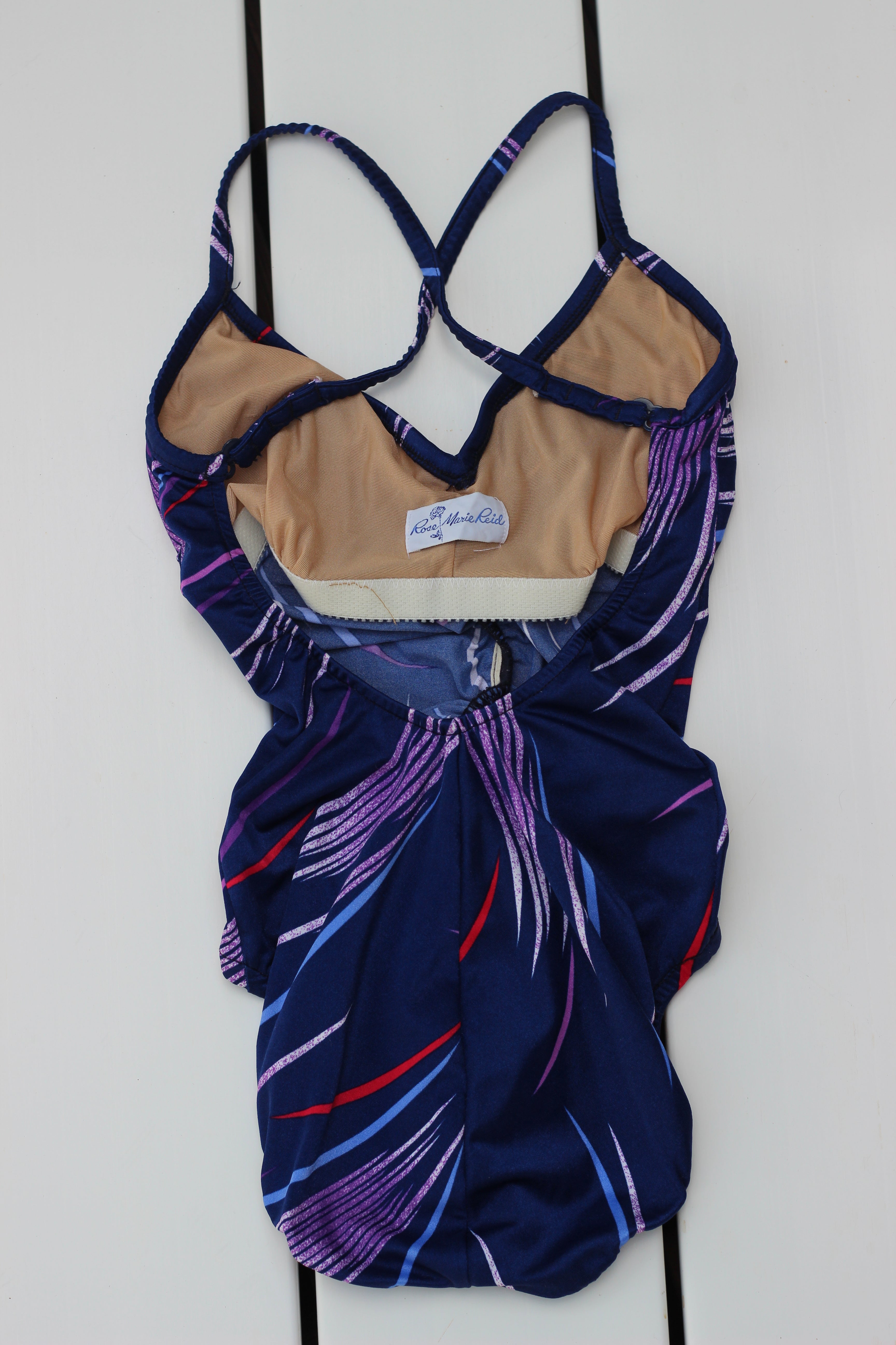 Rad 80's Vintage Swim Suit/ Body Suit (XS)